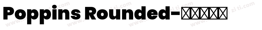 Poppins Rounded字体转换